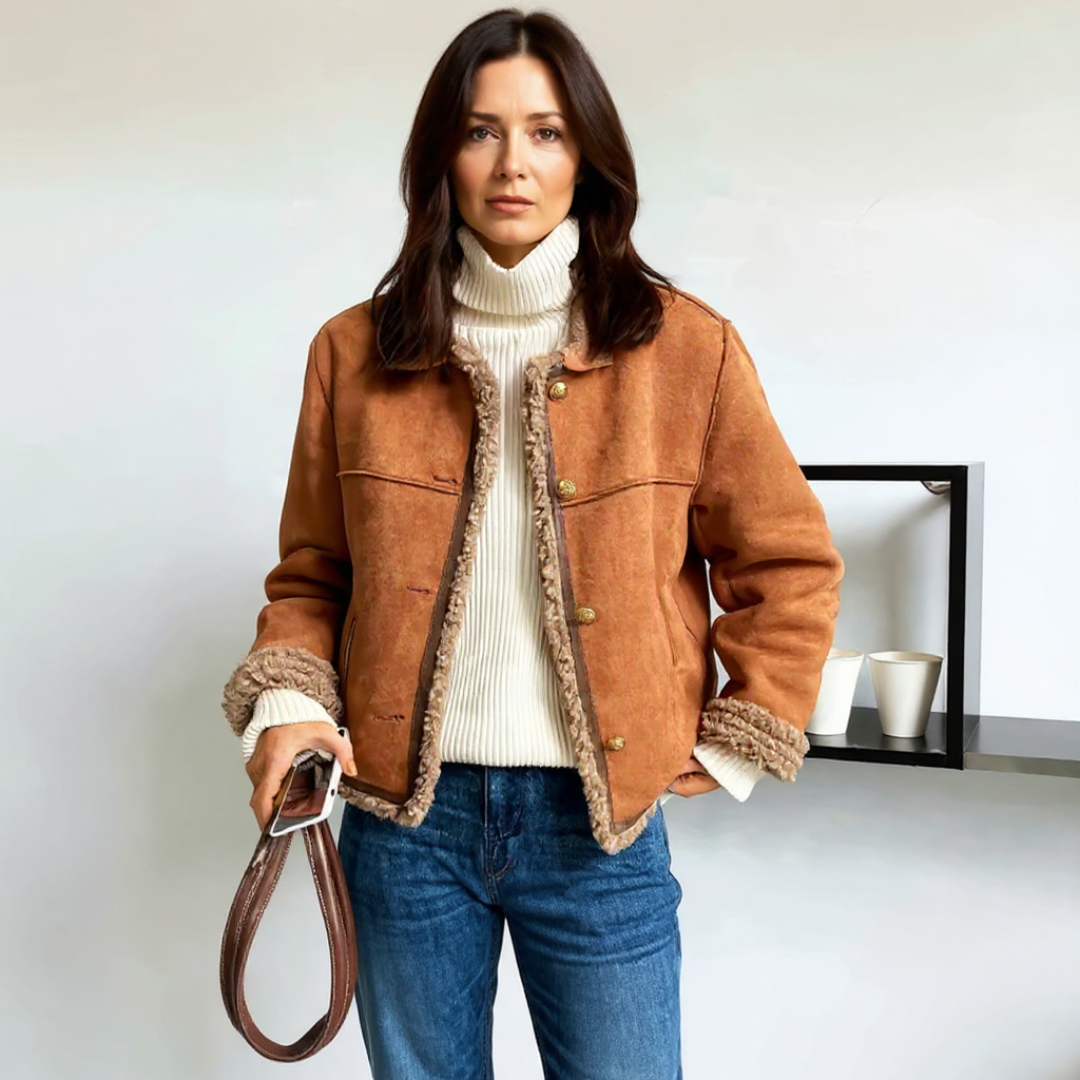 Giselle™ | Faux Leather Coat