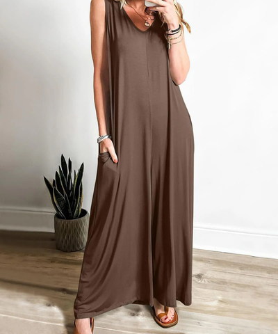 Janet™ | Relaxed Sleeveless Jumpsuit