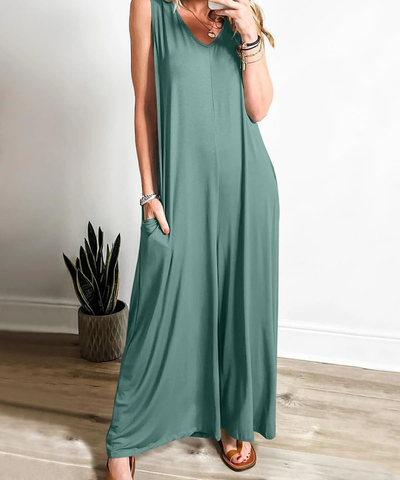 Janet™ | Relaxed Sleeveless Jumpsuit