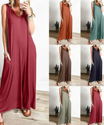 Janet™ | Relaxed Sleeveless Jumpsuit