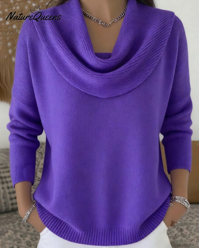JOCELYN™ | Cozy Ruffled-neck Sweater