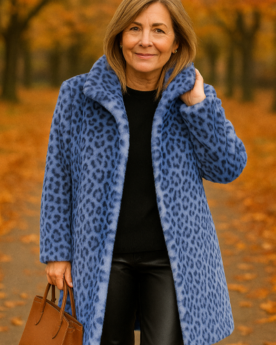 Felicity™ | Long Leopard-print Coat