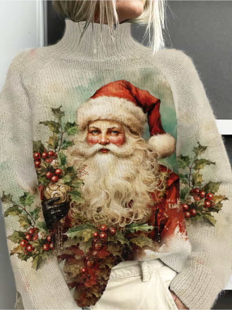 Isadora™ | Santa-print Sweater