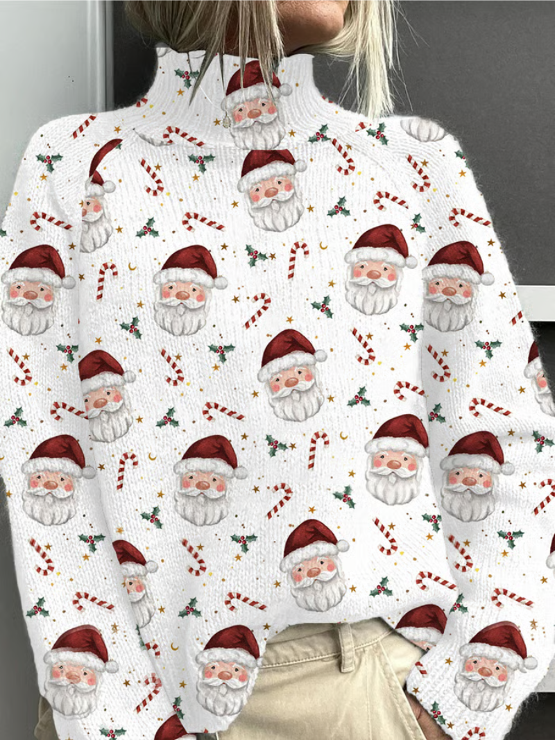 Katie™ | Santa-print Sweater