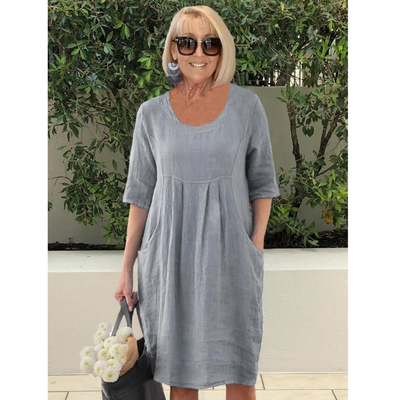 Evie™ | Oversized Elegant Dress With Pockets