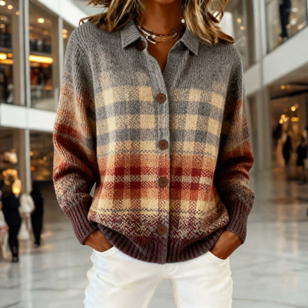 Shannon™ | Rustic Plaid Cardigan