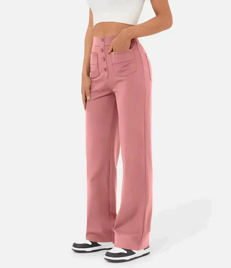 Sara™ | High-waisted elastic casual pants