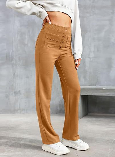 Sara™ | High-waisted elastic casual pants