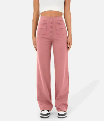 Sara™ | High-waisted elastic casual pants