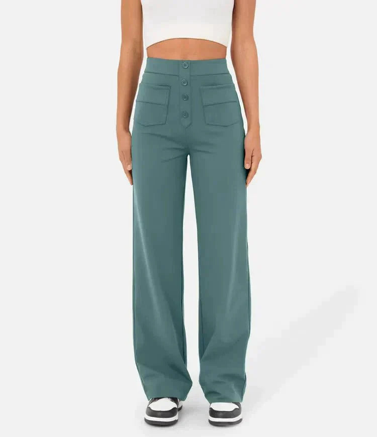 Sara™ | High-waisted elastic casual pants