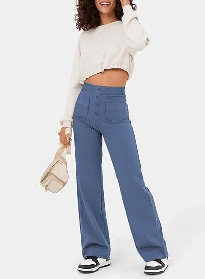 Sara™ | High-waisted elastic casual pants
